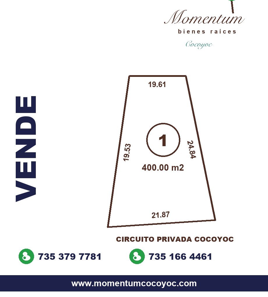 Terreno residencial en privada con vigilancia